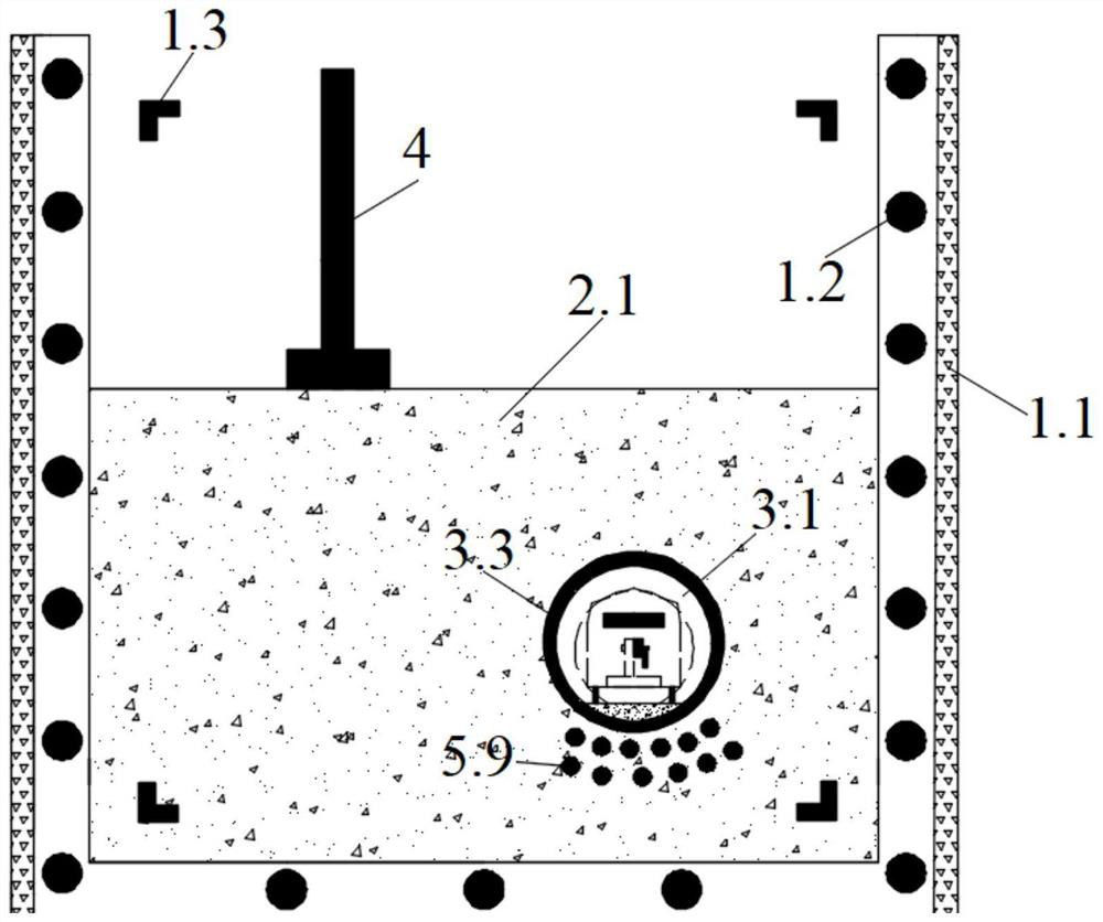 A visual test device and method for the impact of loading and unloading on rail transit