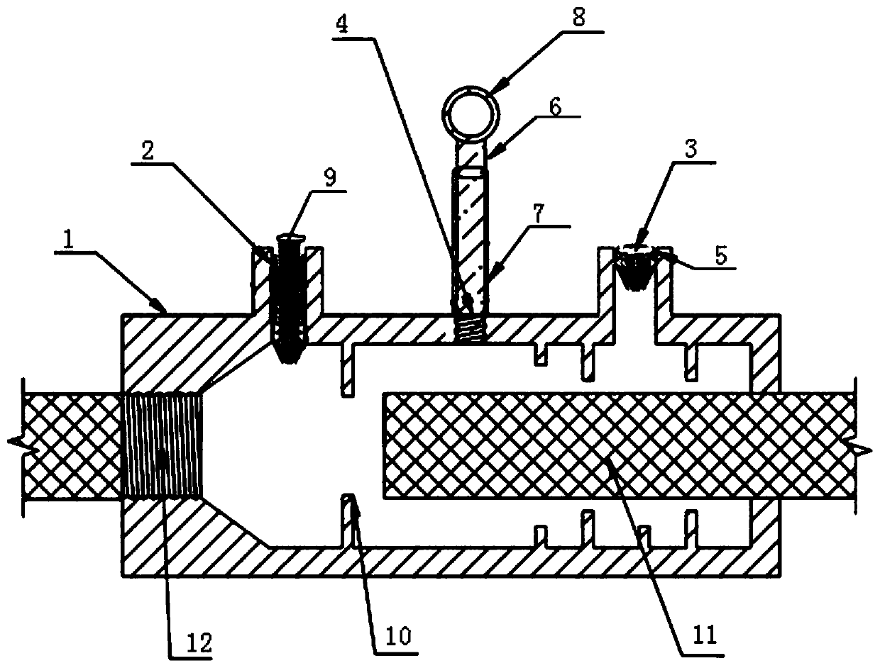 Grouting sleeve with double inspection holes and application method
