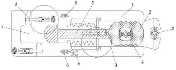 Emulsifying device for whitening and moisturizing mask processing