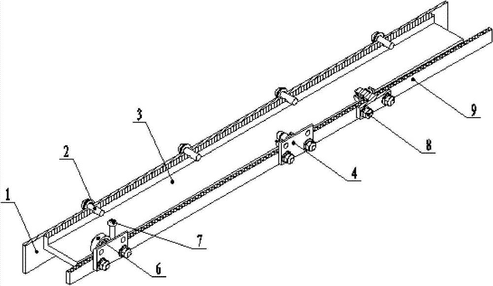 Machine box sliding rail