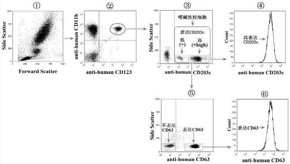 Detection kit for basophil activation and method of using the same