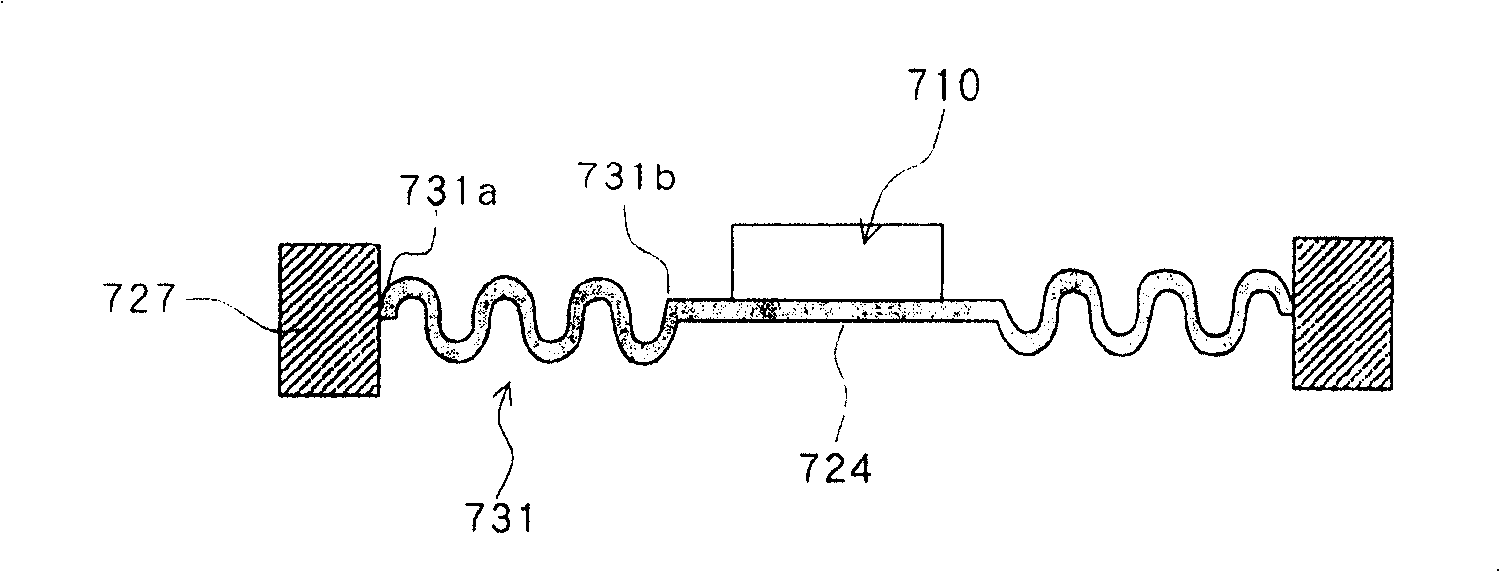 Piezoelectric actuator, acoustic element, and electronic device
