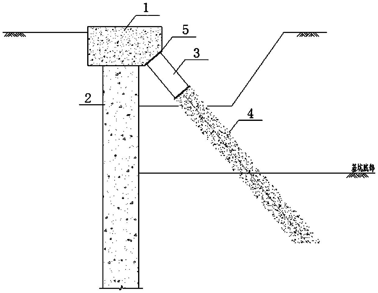 End type prestress batter pile and construction method thereof