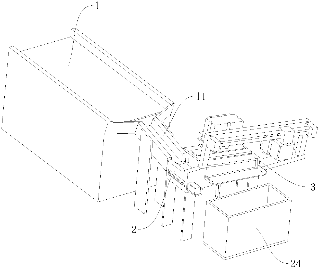 Automatic slitting device for pecans