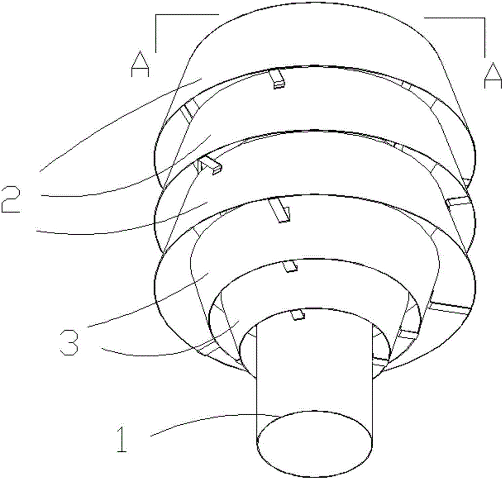 Universal wind and rainproof smoke discharge assisting device