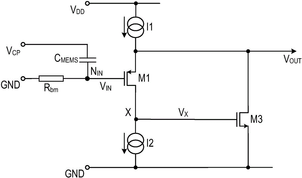 Low noise amplifier for MEMS capacitive transducers