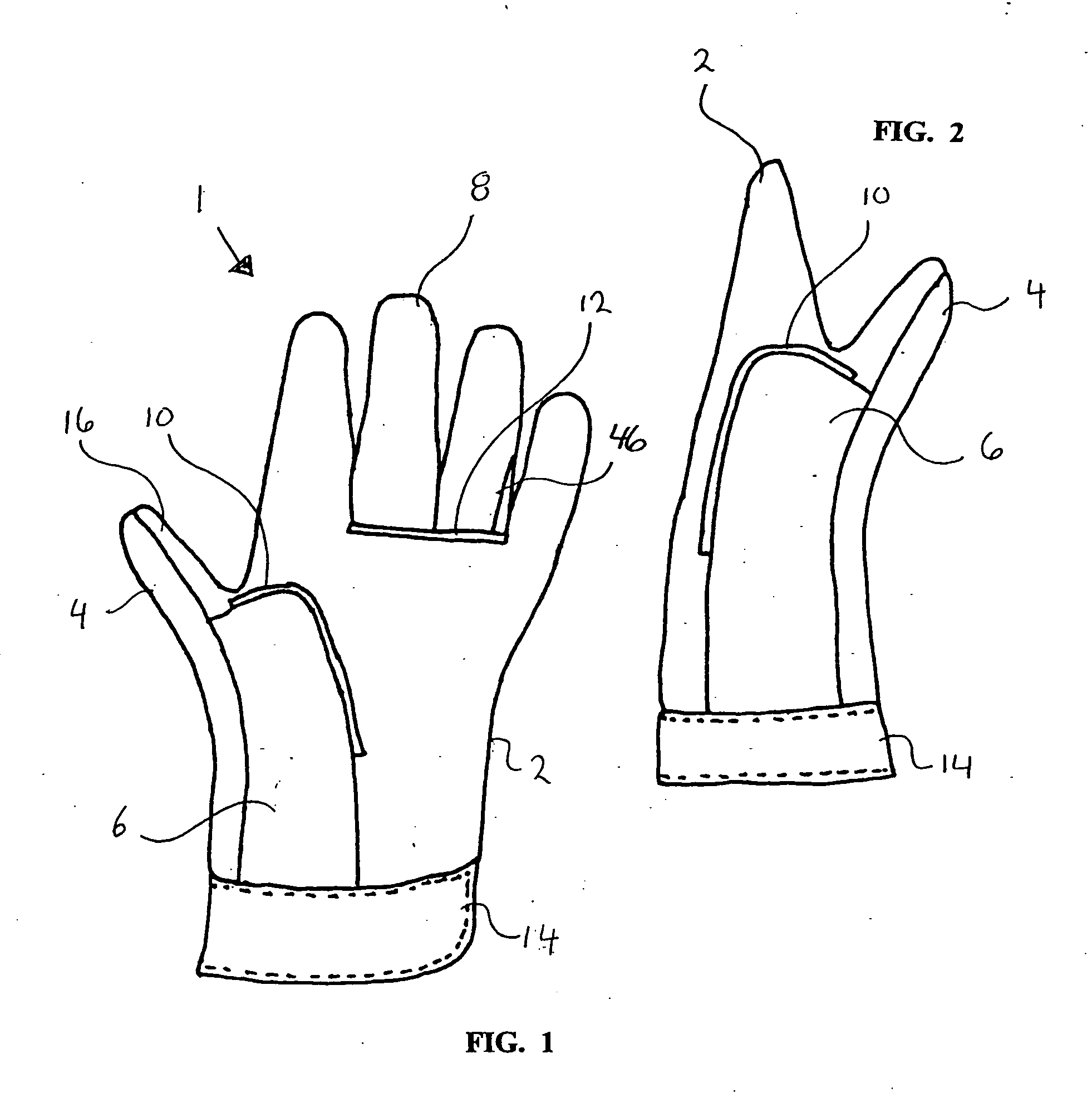 Two sided work glove