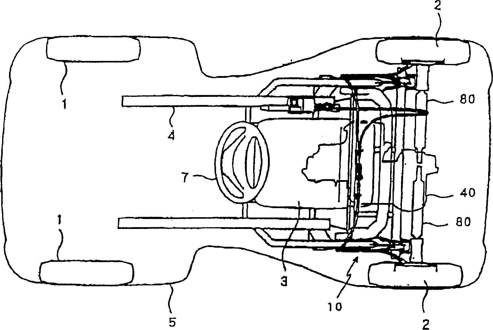 Power transmission gear of small vehicle
