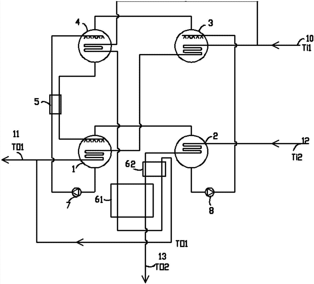 Second-class absorption heat pump