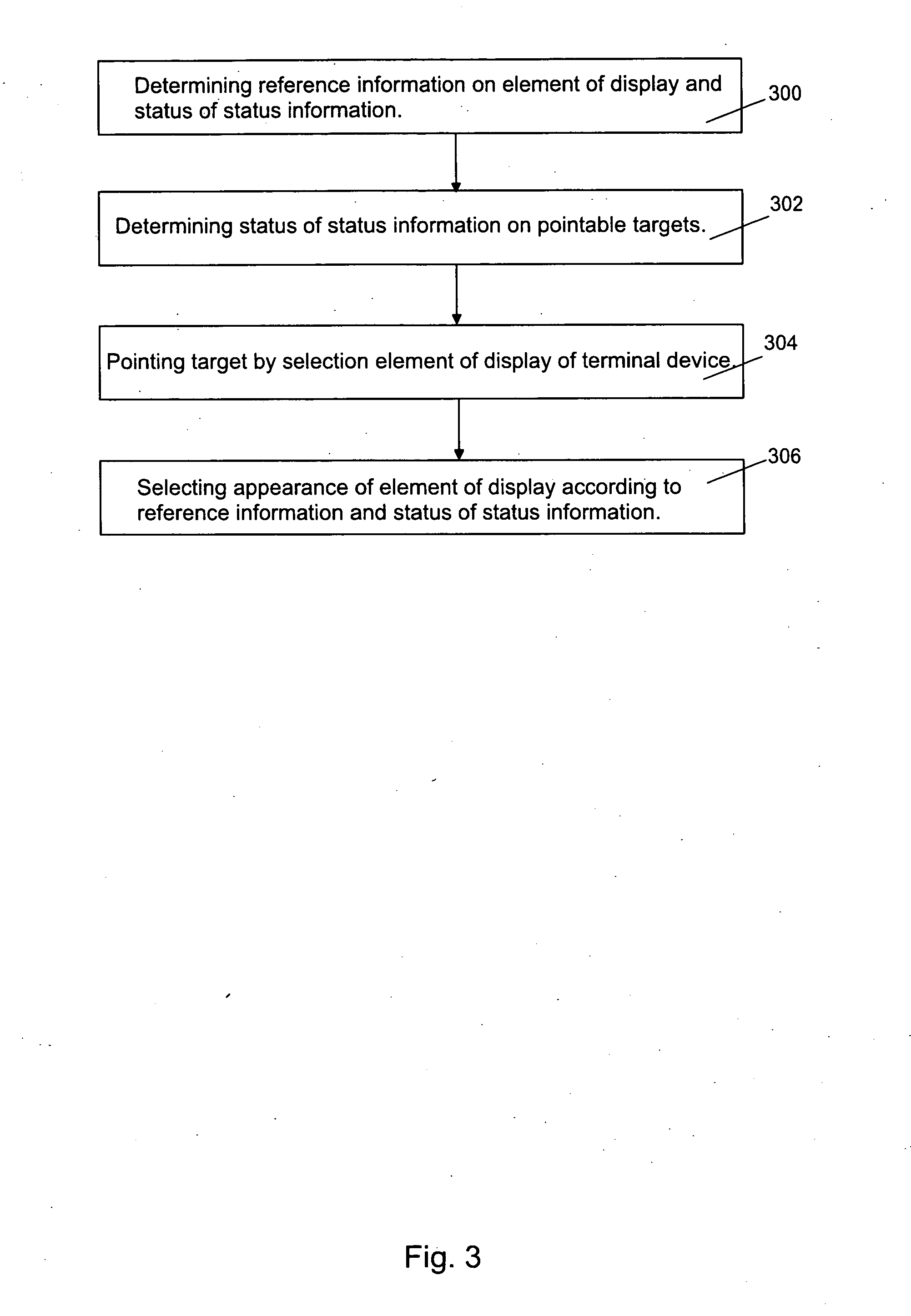 Method for processing status information on determined functions in wireless terminal device