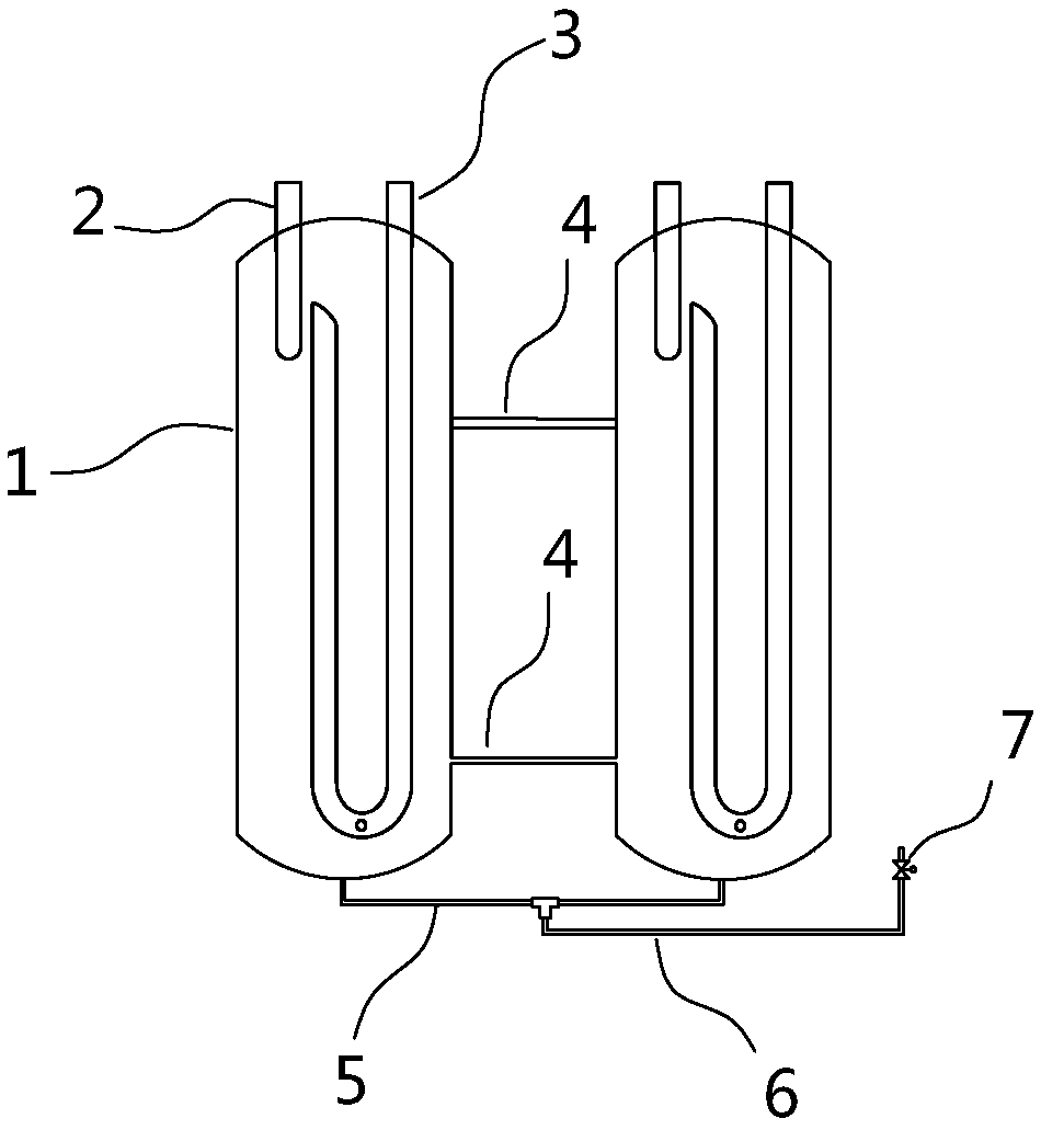 Combined gas-liquid separator structure