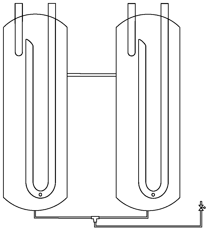 Combined gas-liquid separator structure