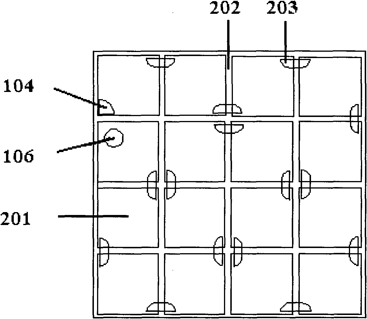 Integrated light-emitting diode array chip and production method thereof