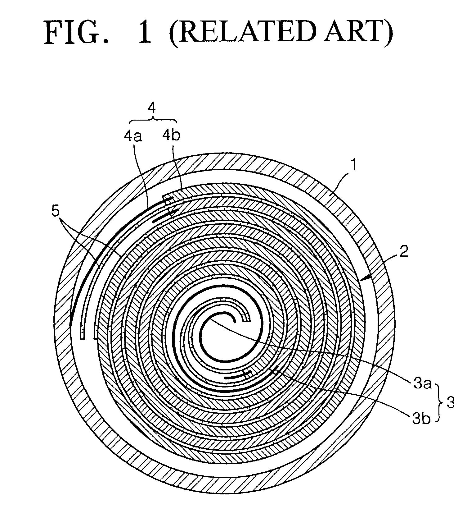 Secondary cell with improved electrode jelly-roll structure