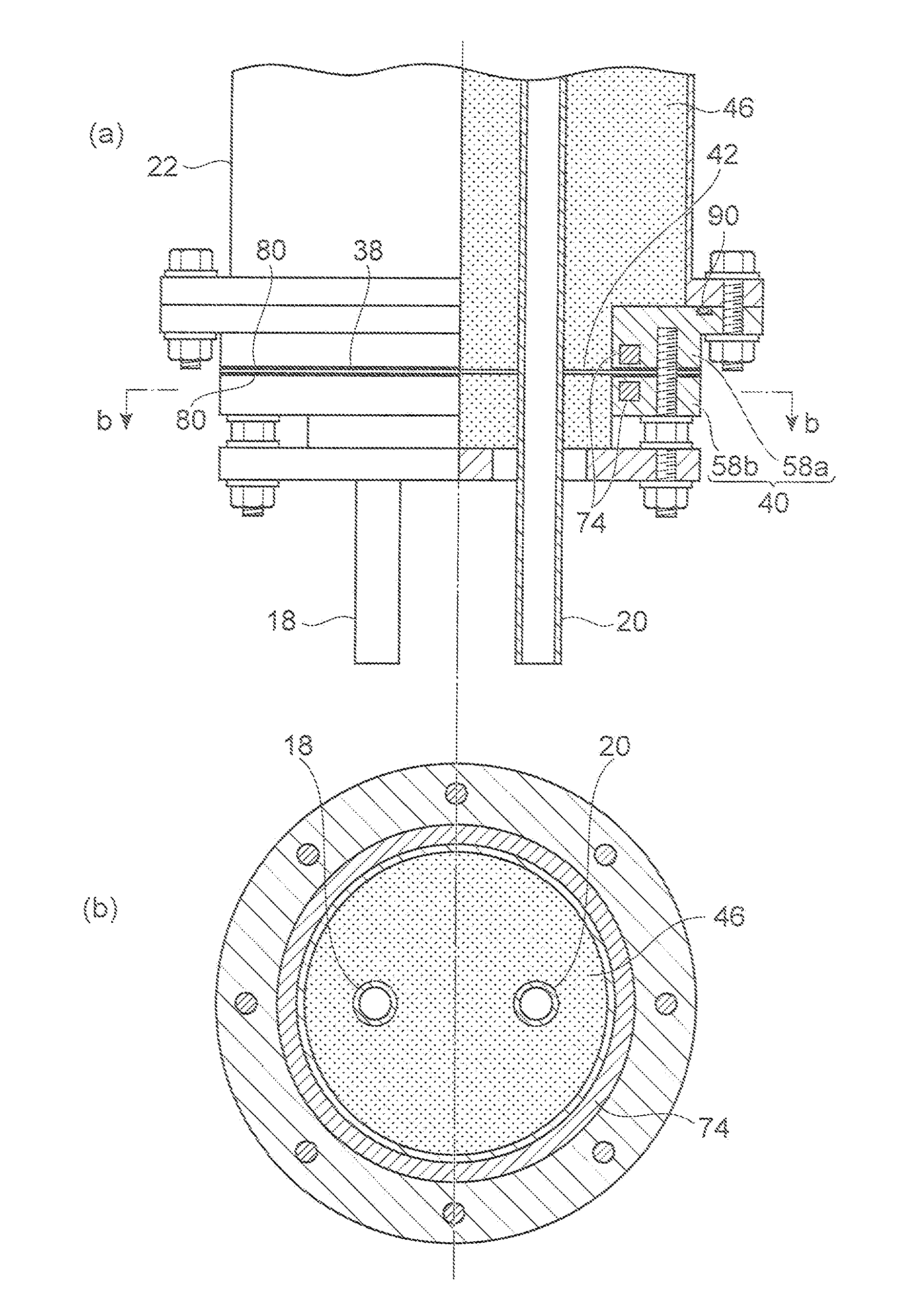 Glass-Melting Device for Producing Glass Fiber and Method for Producing Glass Fiber Using Same