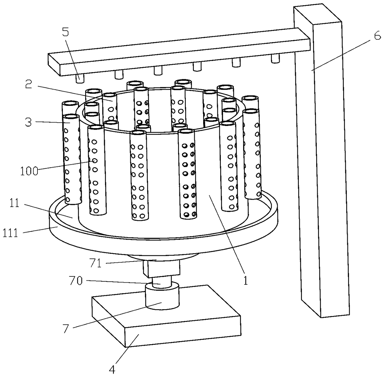 Bamboo batten stewing device