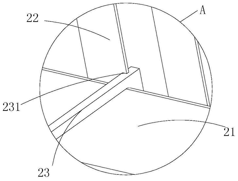 Flat single-shaft multi-point driving mechanism capable of passing through main beam torque pipe