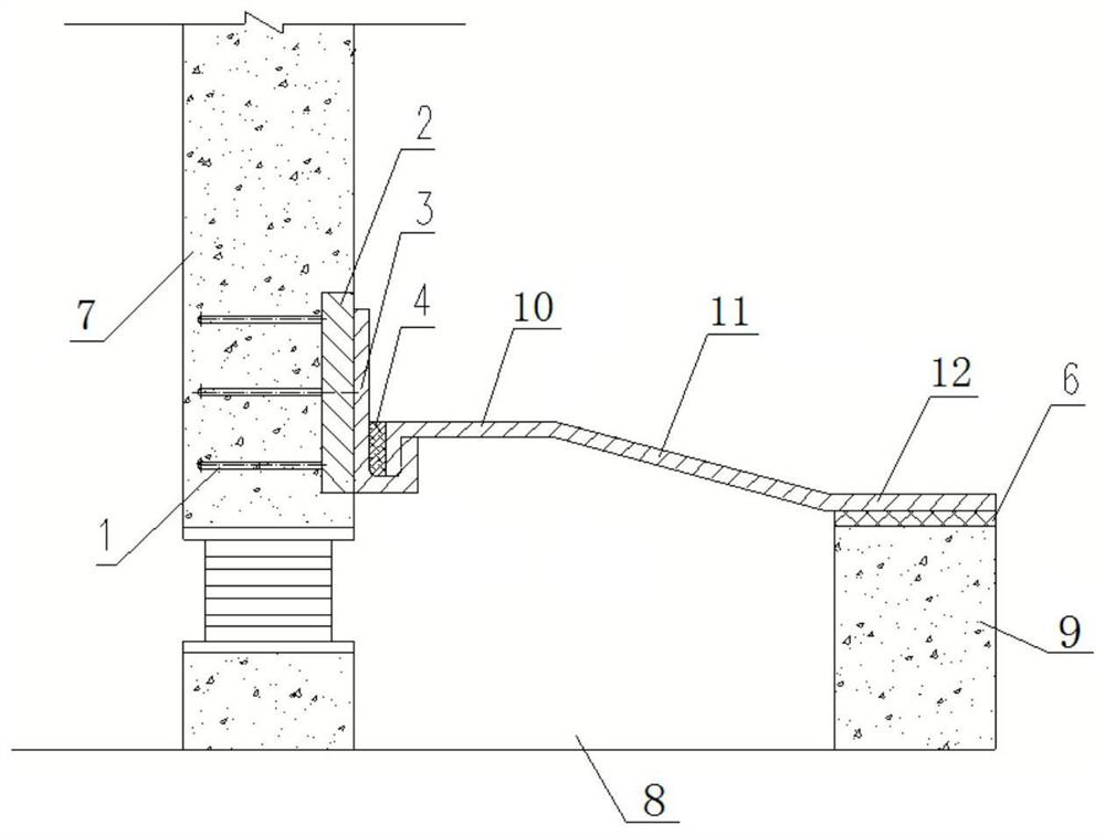 Prefabricated assembly type seismic isolation ditch cover plate device