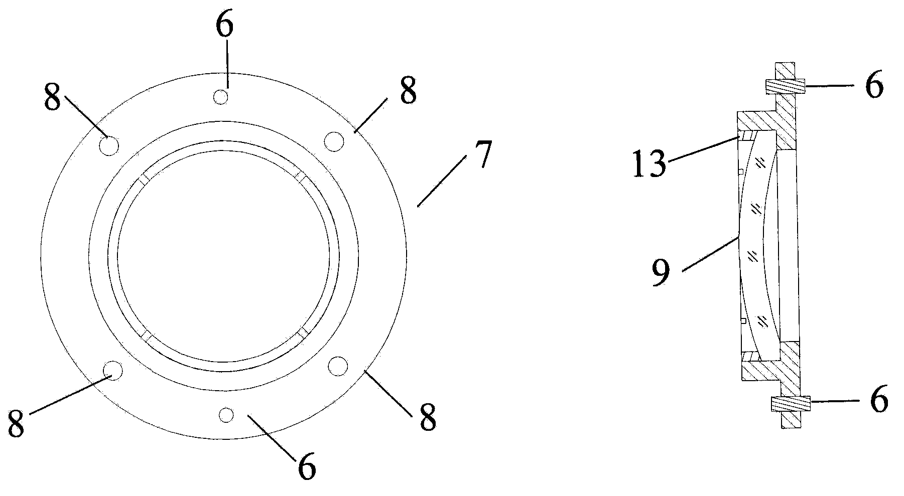 Installation and adjustment method of infrared lenses