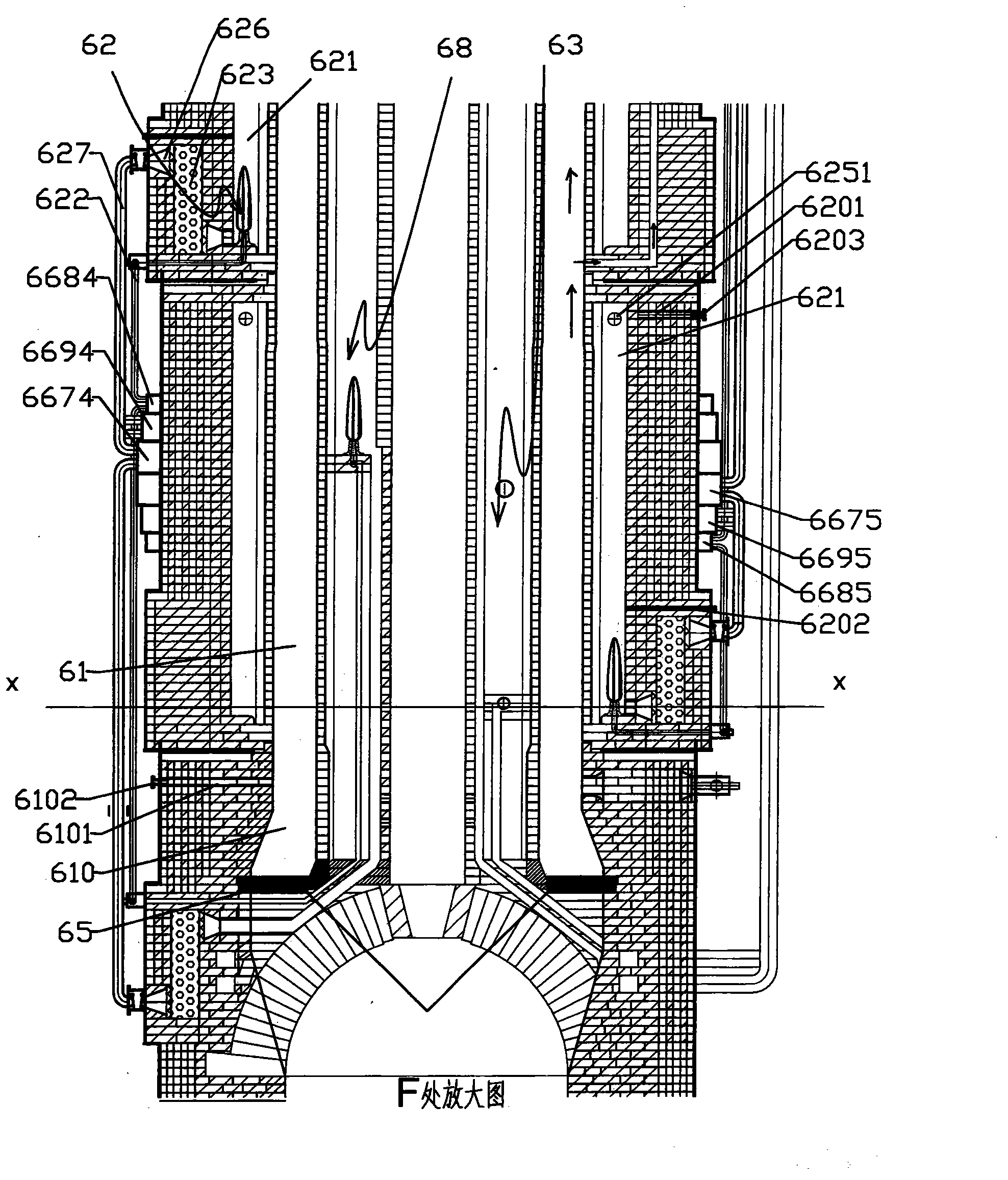 Heat storage and heat exchange method for coal pyrolysis furnace combustion heater