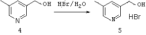 Method for preparing 5-methyl-3-bromomethylpyridine hydrobromide