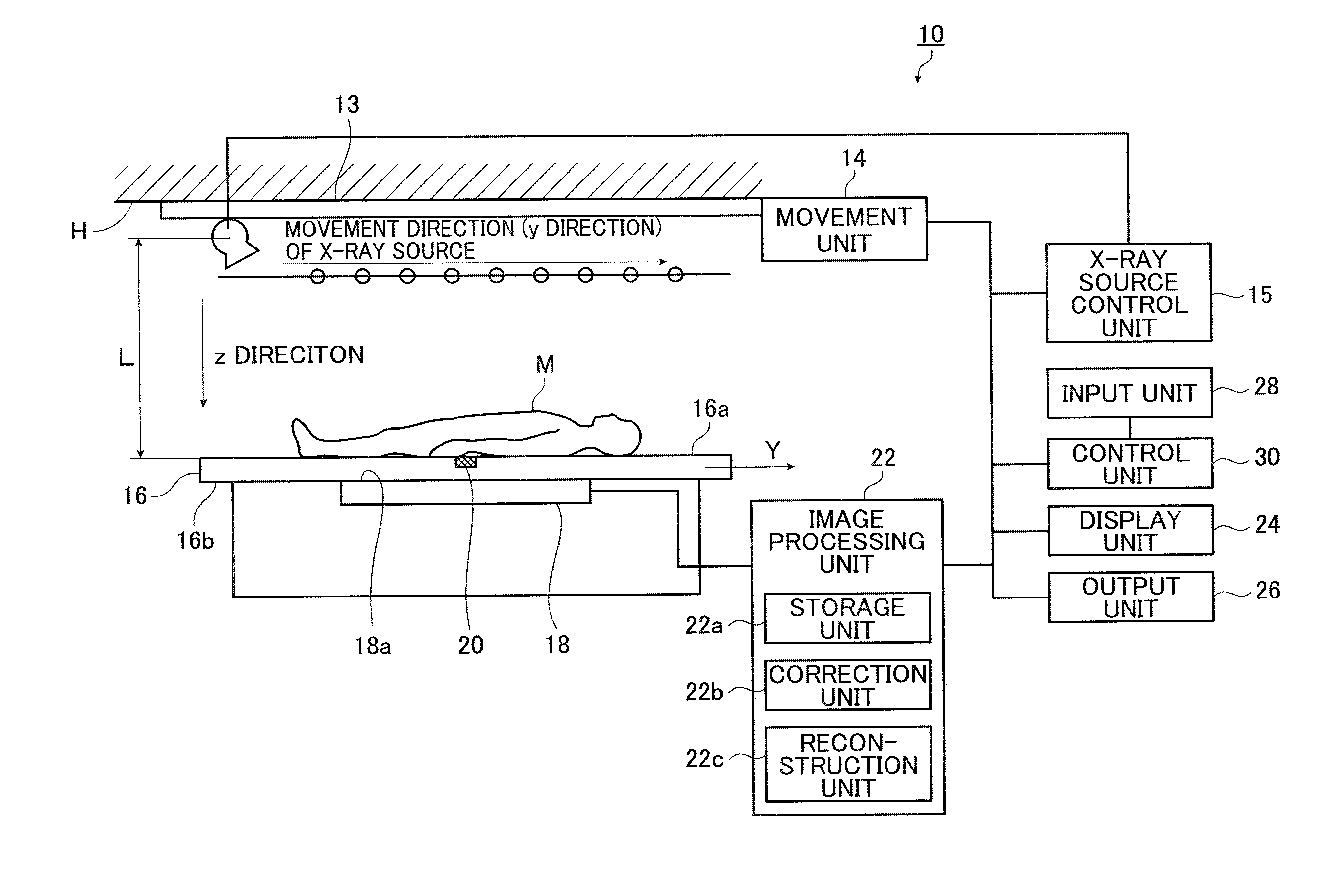 X-ray imaging device and calibration method therefor