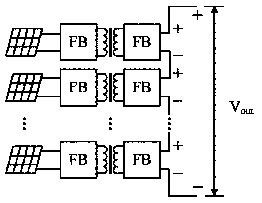 Embedded energy storage type multi-module series photovoltaic DC boost converter and application method