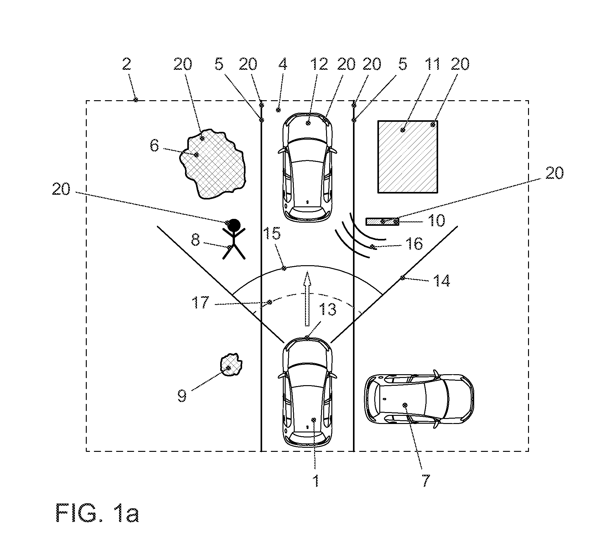 Method and device for the localization of a vehicle from a fixed reference map