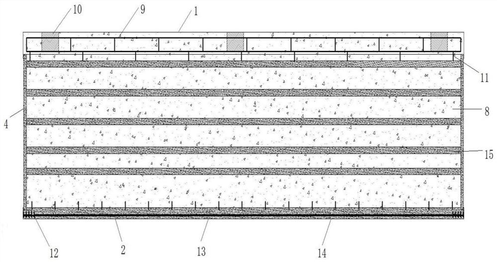 A prestressed self-maintaining composite beam without web reinforcement based on slow bonded prestressed UHPC permanent formwork and its construction method