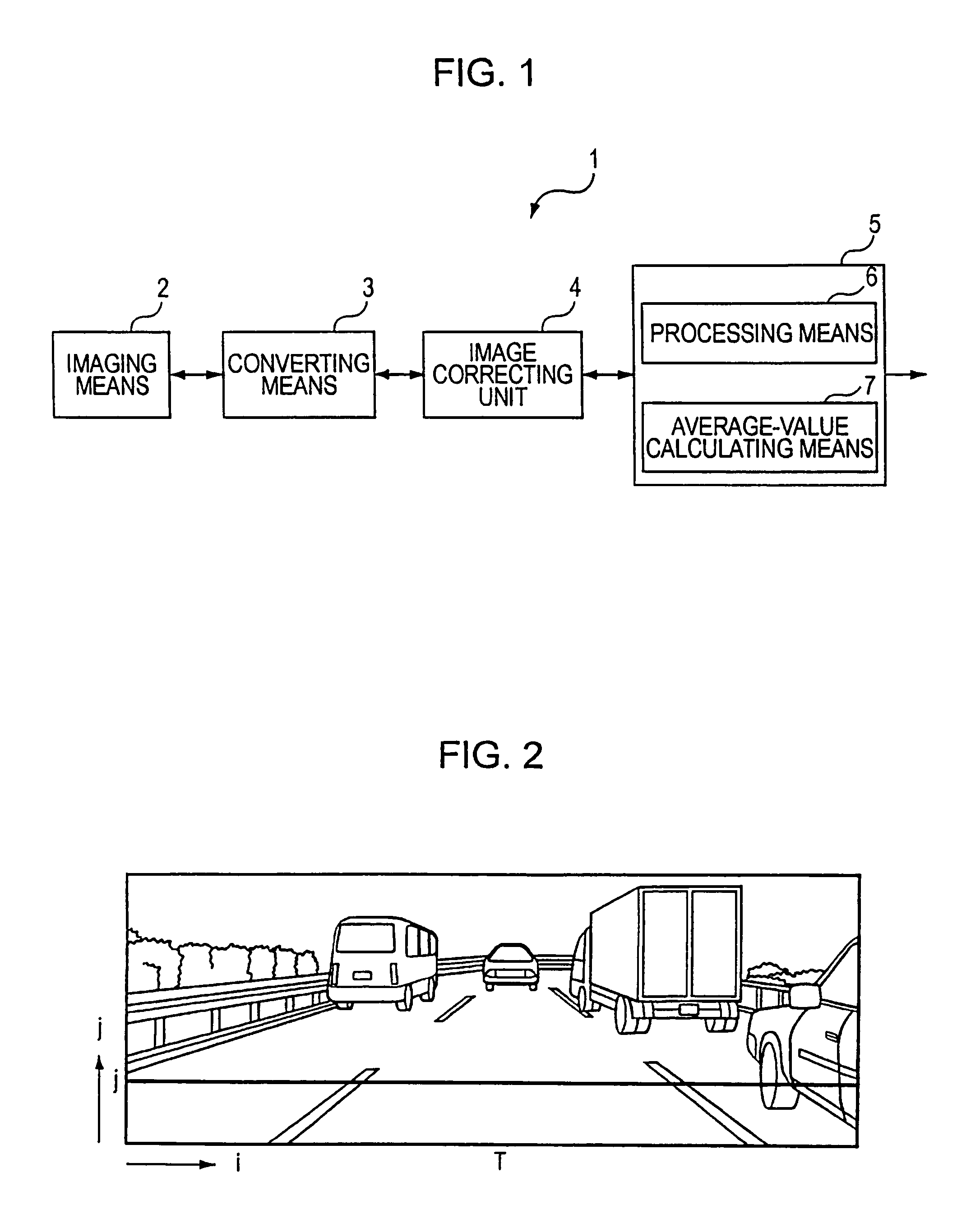 Image processing device for dividing an image into a plurality of regions