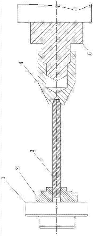 Lathe adapter used for fine bar processing