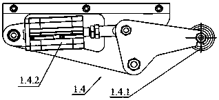 Roller mechanism of tire building machine, joint pressing device and tire building machine