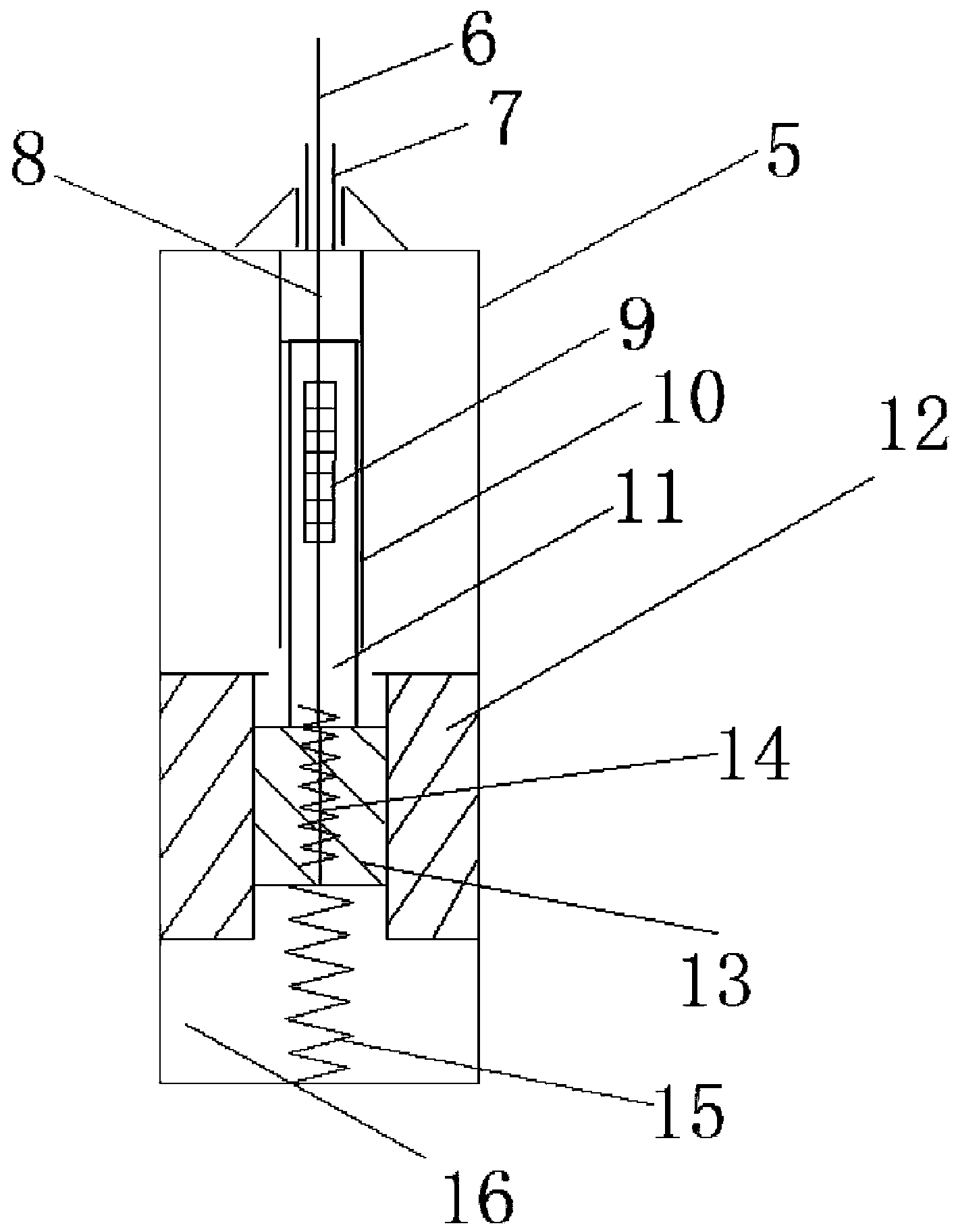 A three-component fiber grating vibration sensor