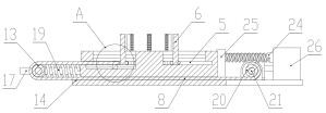 Automatic clamping device for industrial production