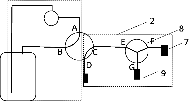 Biological reaction process on-line cyclic sampling device and sampling method