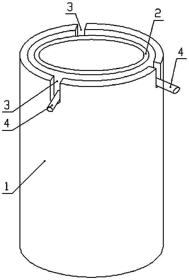 Barrel-shaped tungsten crucible