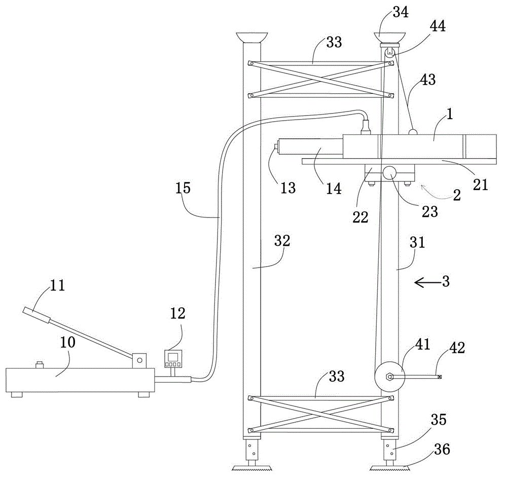 Large-displacement drawing machine for constant-resistance anchor tie and usage method thereof