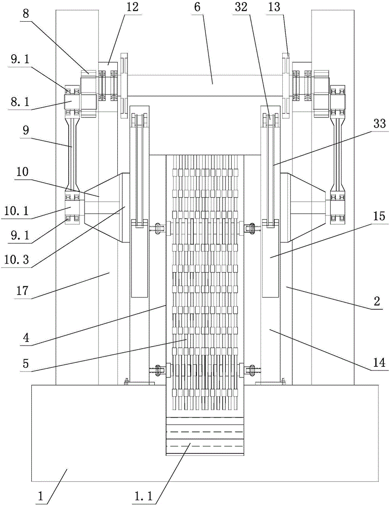 Integrated optimization structure of stone sawing machine