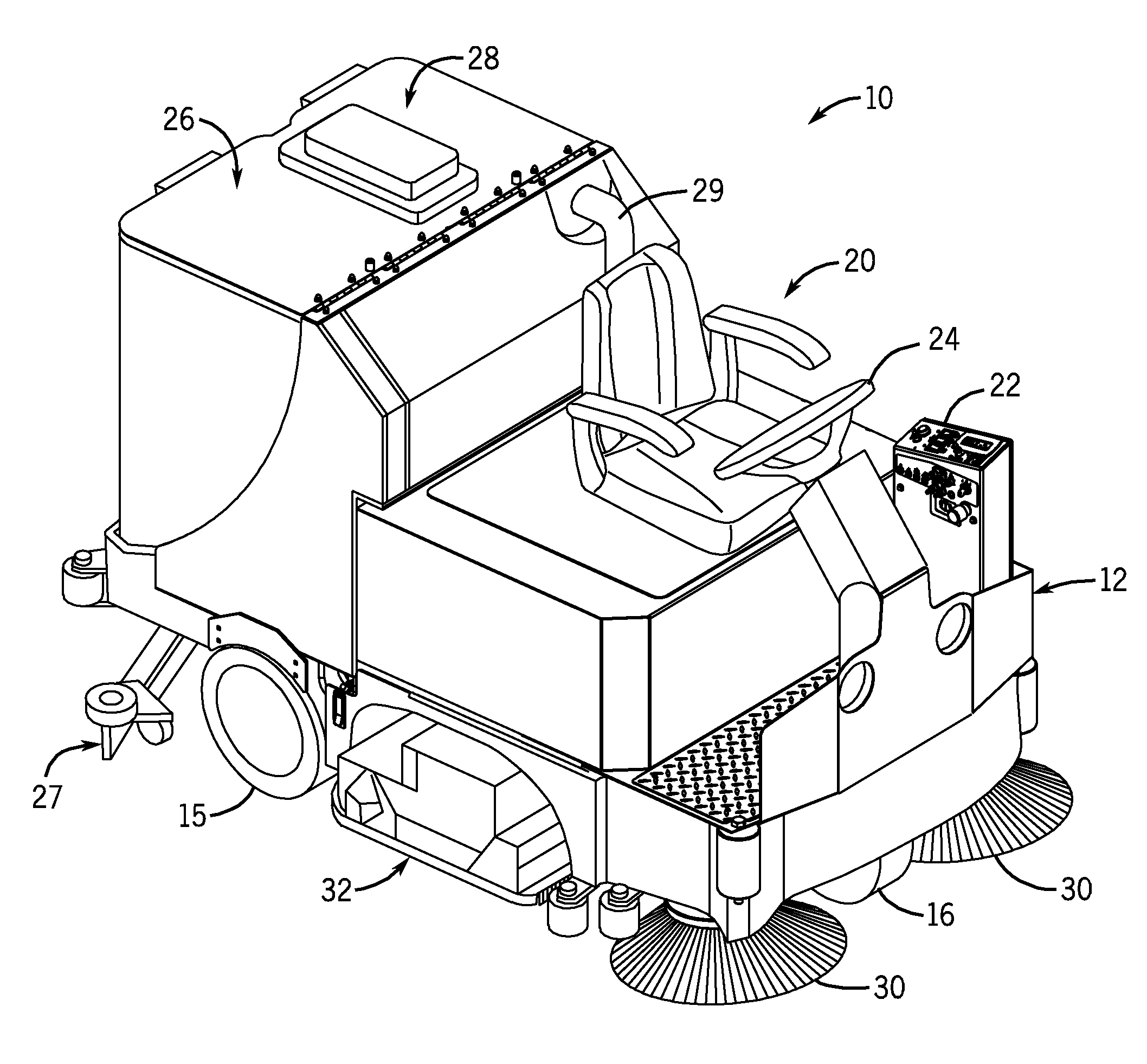 Fluid heating system for a cleaning device