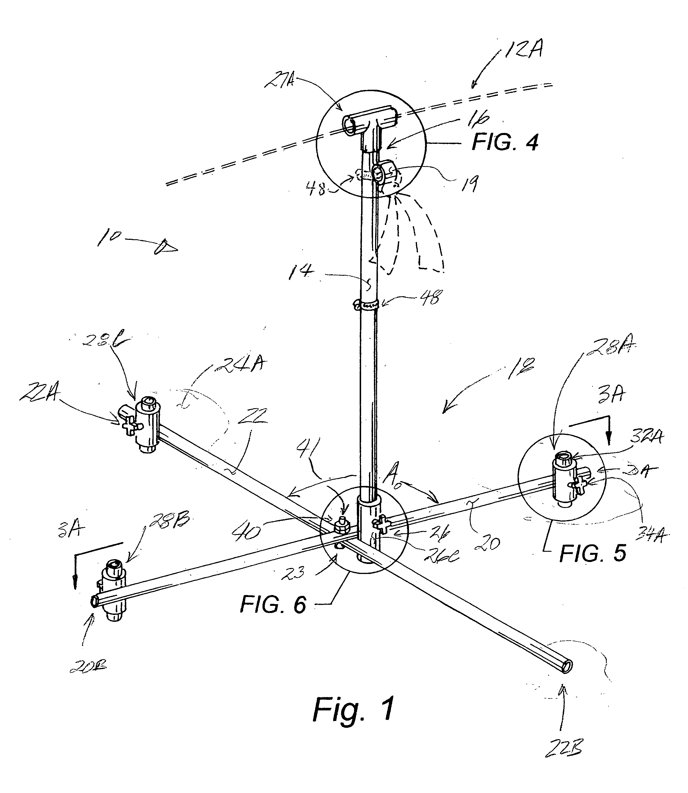 Support stand assembly and method