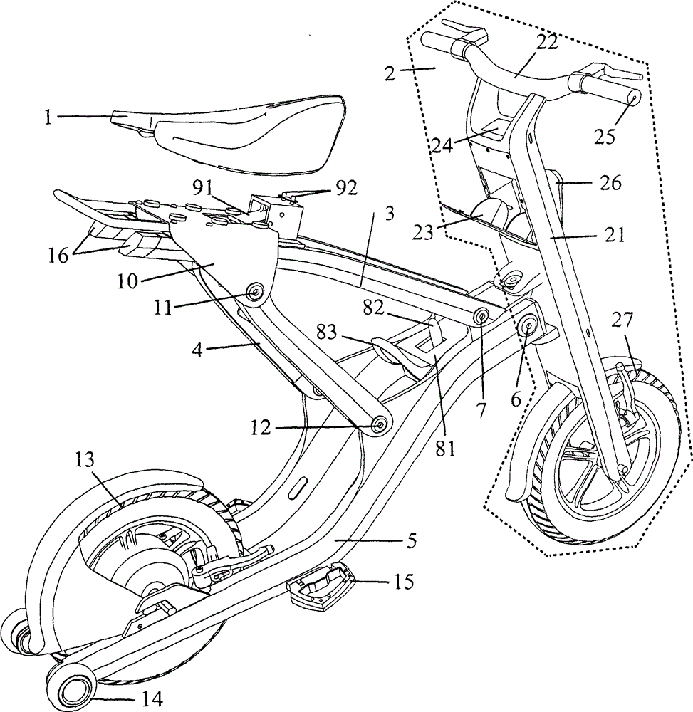 Intelligent folding electric bicycle