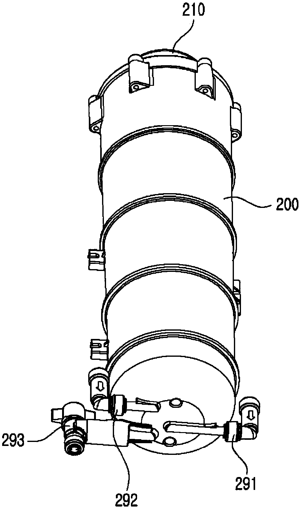 Semiautomatic hydraulic water softener