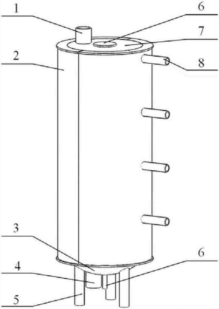 Vertical type pyrolysis device for solid organic waste
