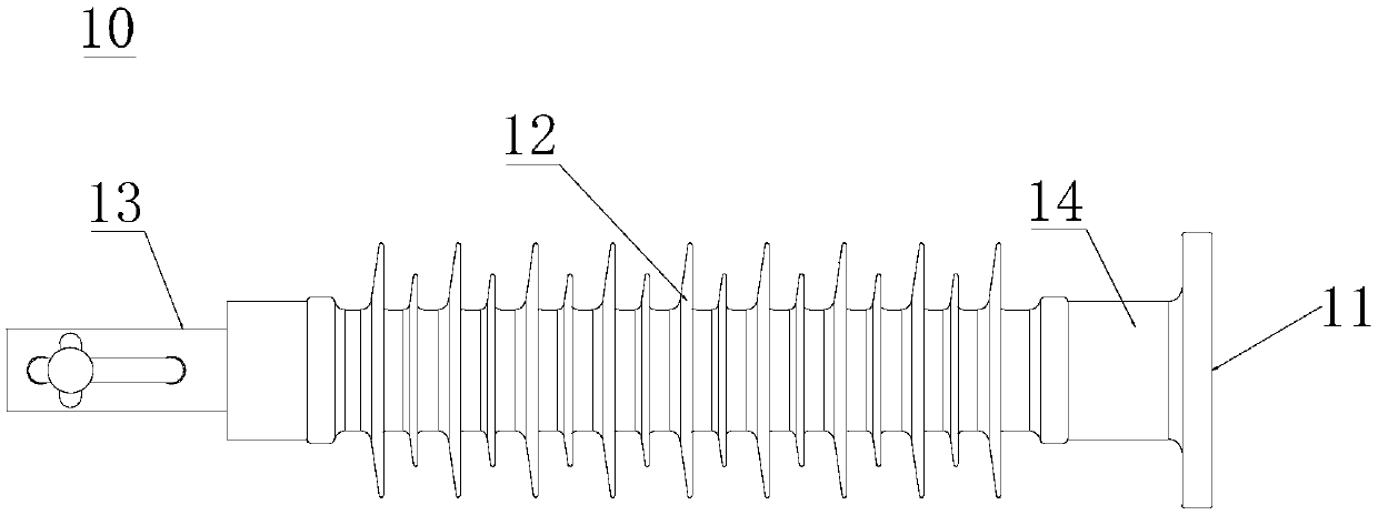 Overhead line system additional wire suspension device and overhead line system strut device