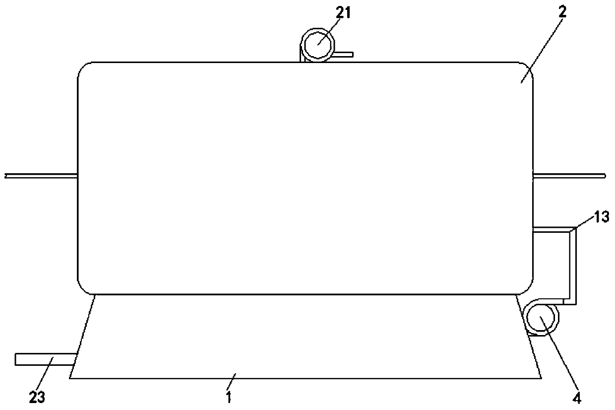 Drying device for corrugated raw paper