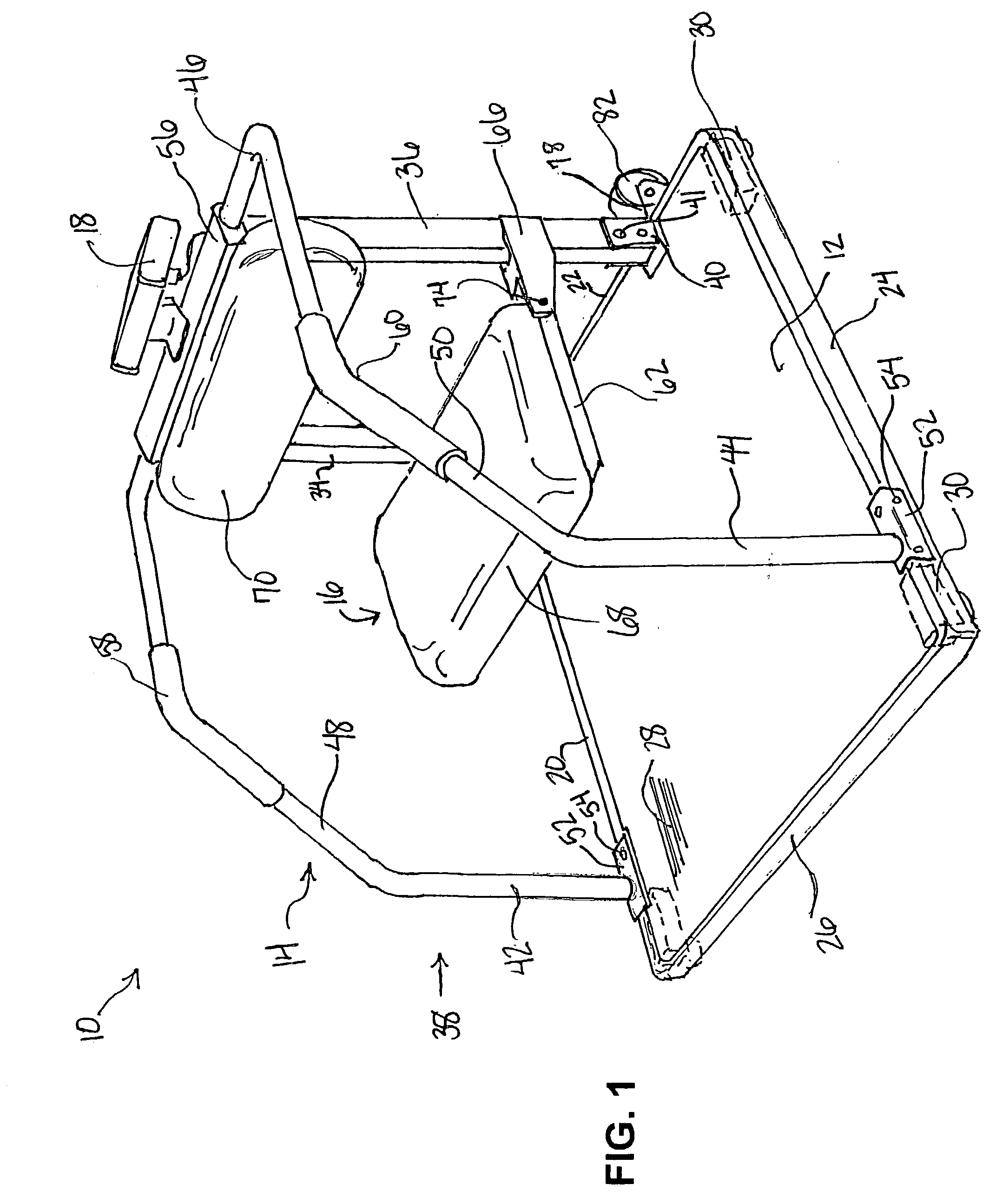 Weigh scale with support arms and fold-away seat