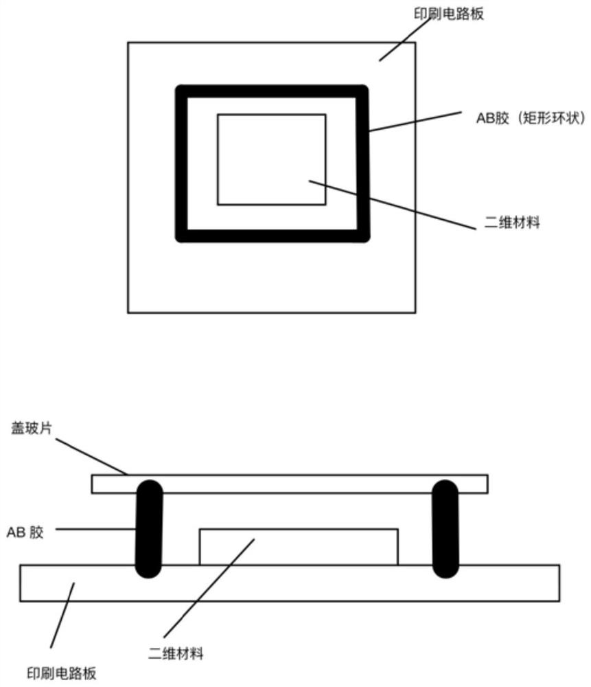 Packaging equipment for air-sensitive two-dimensional material device and packaging method