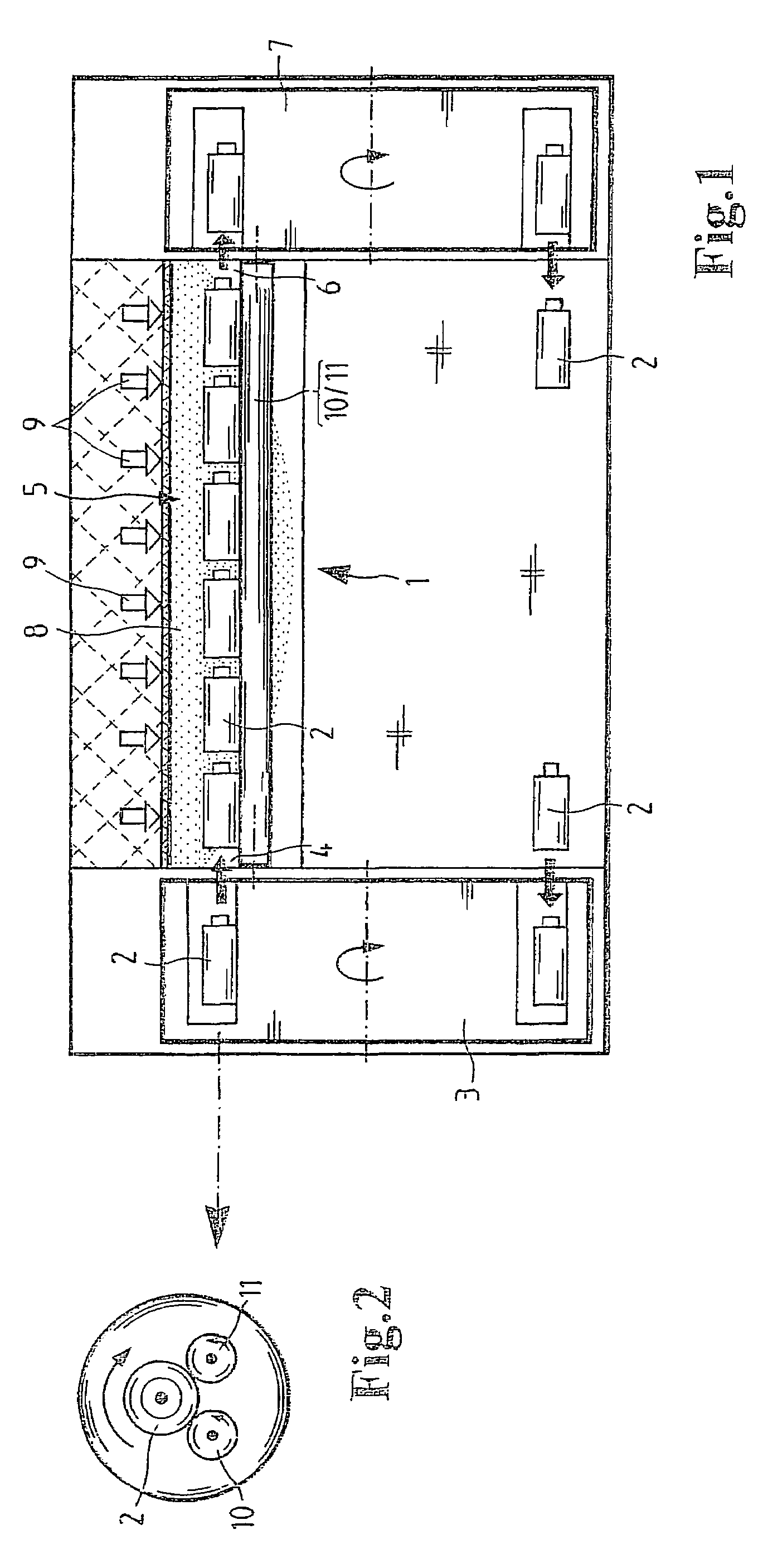 Method and device for sterilizing containers