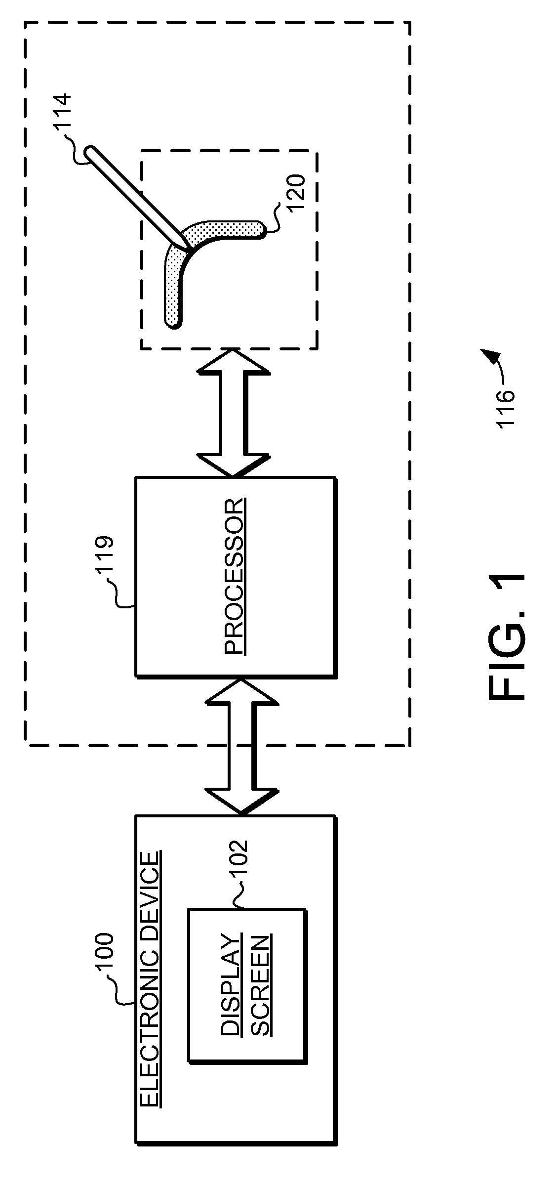 Proximity sensor and method for indicating a display orientation change