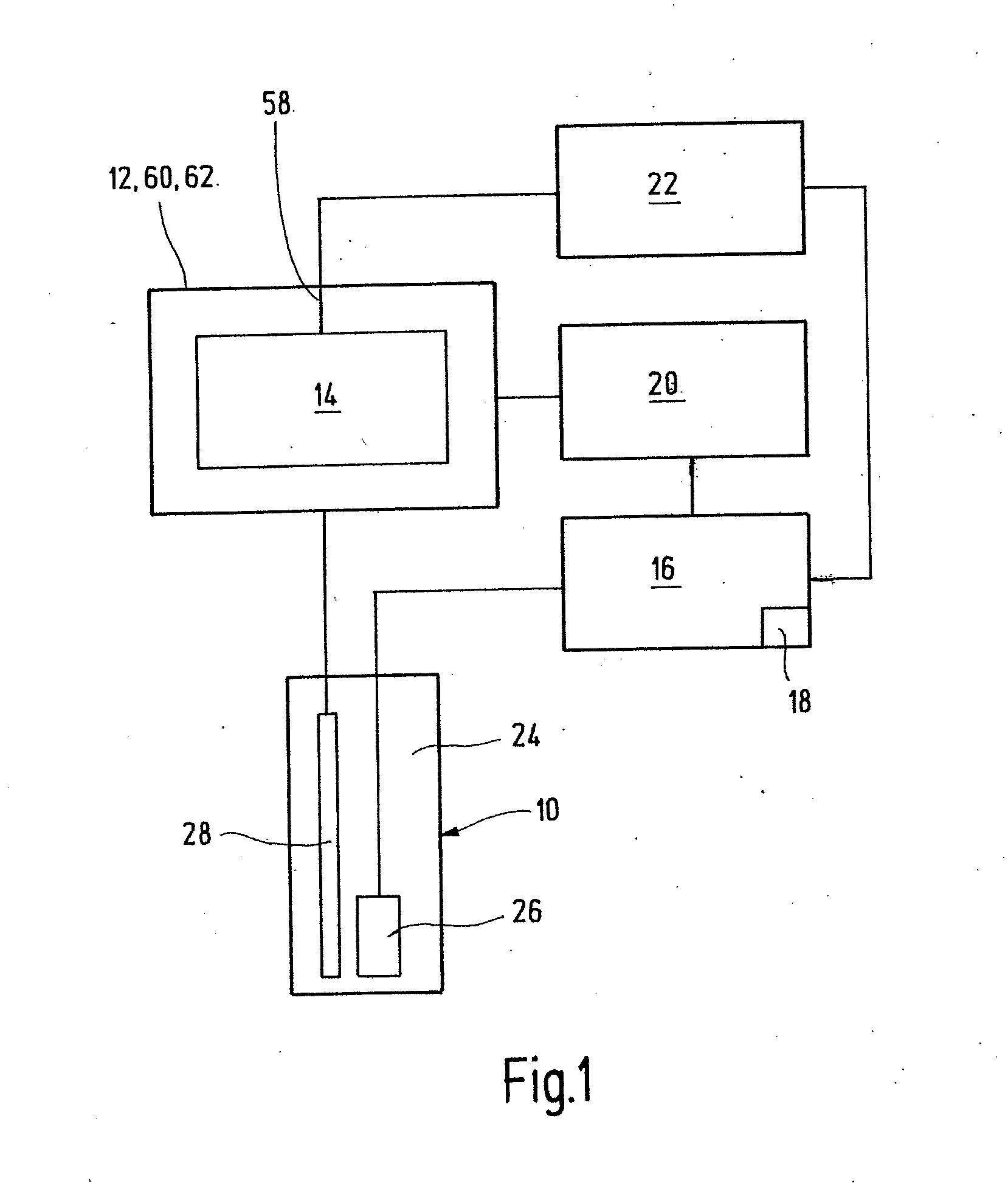 Analyte monitoring sensor system for monitoring a constituent in body tissue